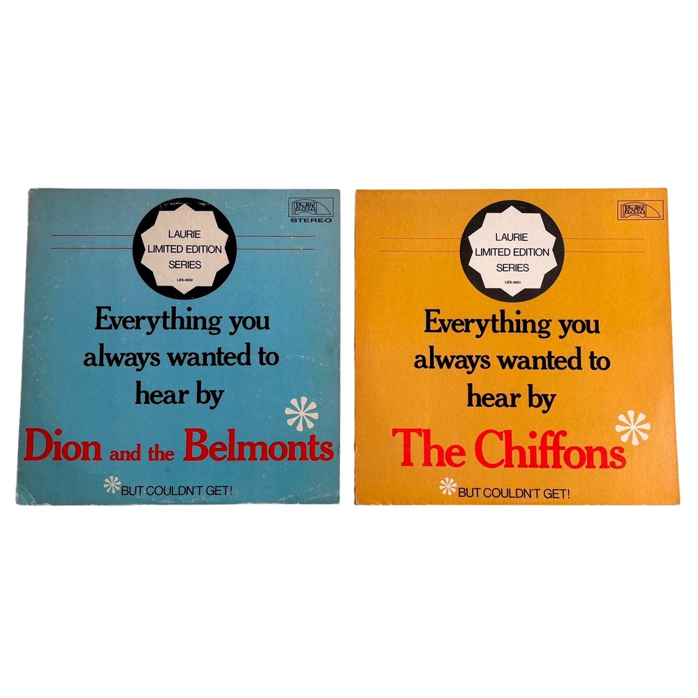 Dion and the Belmonts & The Chiffons Laurie Limited Edition Series Vinyl LP Lot